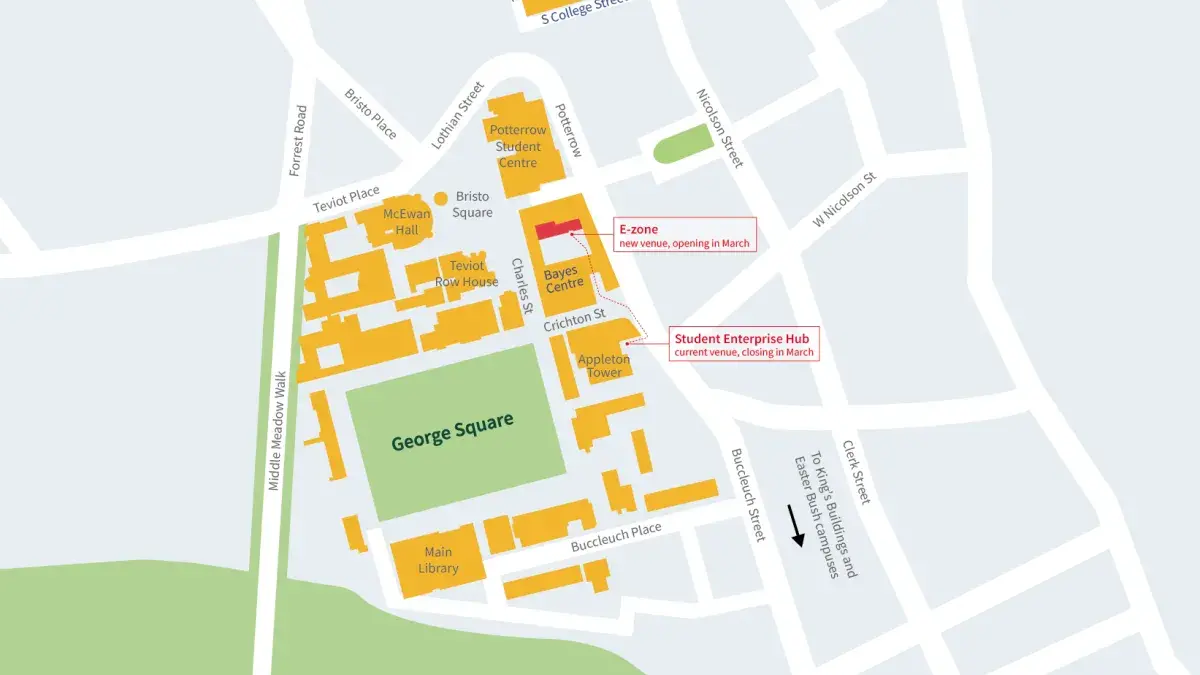 Map to the e-zone