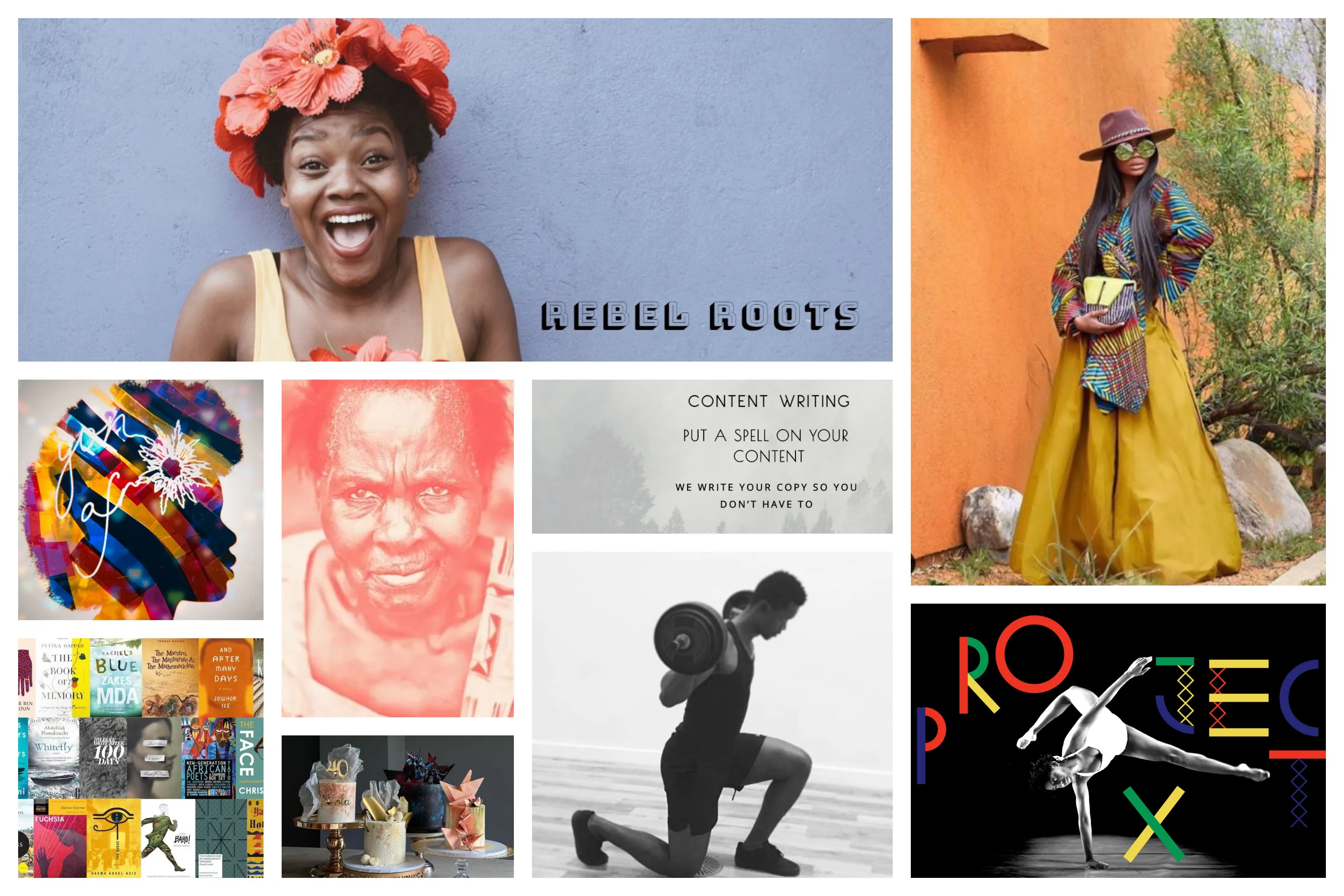 Collage of photos of black owned businesses in Scotland