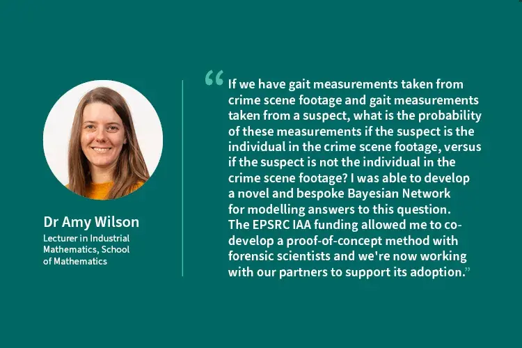 Image shows a photo of Dr Amy WIlson