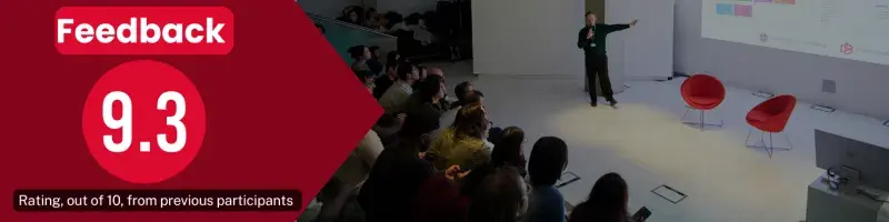 Event rating from previous participants: 9.3 out of 10. 